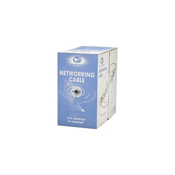 Cable de Ethernet CAT6 24AWG UTP trenzado CMH- 1000 pies - Verde - 101001GN
