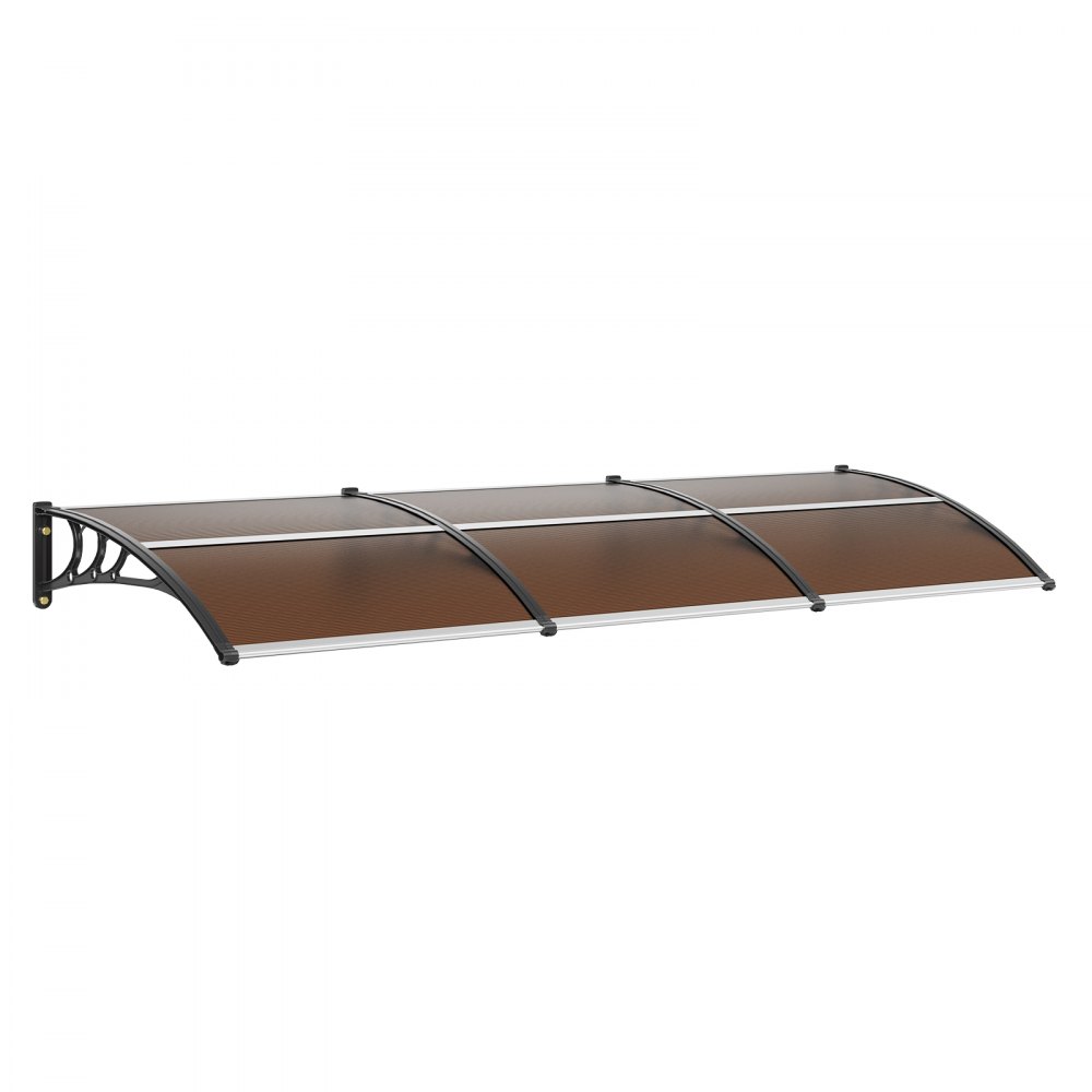 VEVOR Window Door Awning Canopy 38" x 117", UPF 50+ Polycarbonate Entry Door Outdoor Window Awning Exterior, Front Door Overhang Awning for Sun Shutter, UV, Rain, Snow Protection, Hollow Sheet - MCZYPYCZ40120RAR3V0