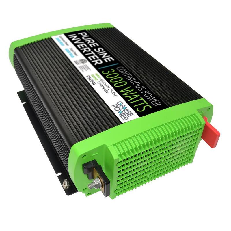 Unbranded 3000-Watt Continuous 6000-Watt Surge Peak Power Pure Sine Wave Inverter w/Digital LCD Display - PS2001