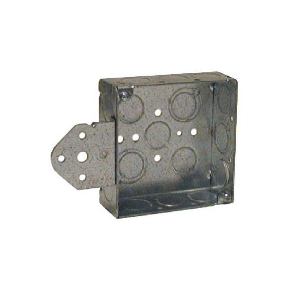 Racoorporated Electrical Box, 21 cu in, Square Box Type, Steel, Square Shape - 8193