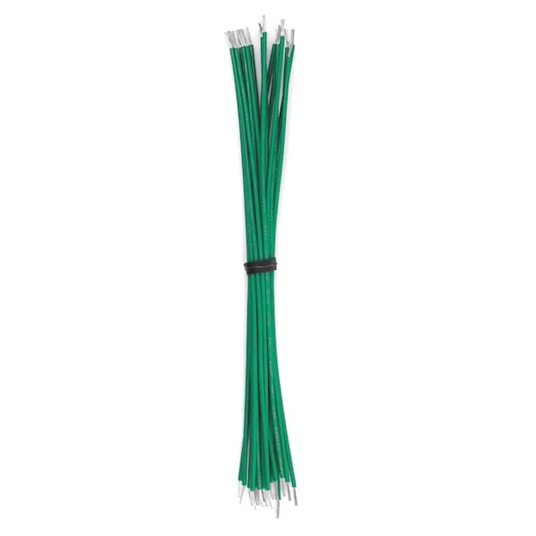 Remington Industries Wire Lead, 20 AWG, Stranded, Green, 9 in 50 PK - CS20PTFESTRGRE-9-50