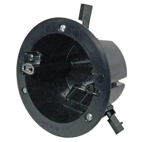 Cantex Electrical Box, 18 cu in, Ceiling Box Type, 1 Gang, Polycarbonate, Round Shape - EZ18COGR