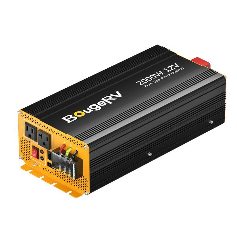 BougeRV 2000W 12V Pure Sine Wave Inverter with Bluetooth - HD253