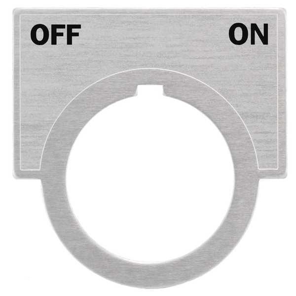 Placa legendaria de Siemens, Encendido-Apagado, Aluminio Cepillado - 52NL26
