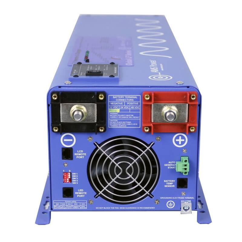 AIMS POWER 6,000-Watt Pure Sine Inverter Charger 48-Volt DC to 120-Volt/240-Volt AC Split Phase Output - PICOGLF60W48V240VS