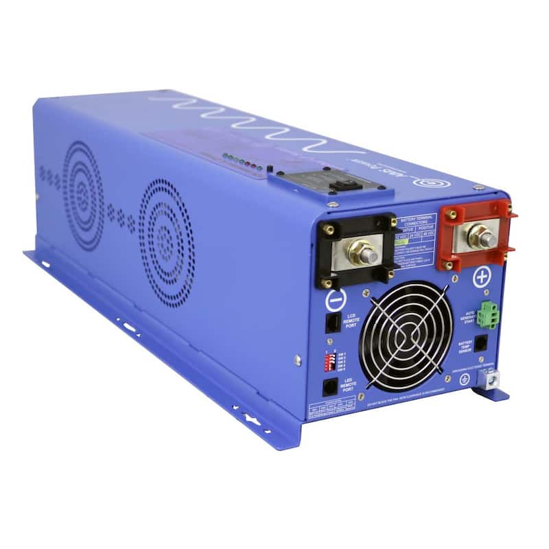AIMS POWER 6,000-Watt Pure Sine Inverter Charger 48-Volt DC to 120-Volt/240-Volt AC Split Phase Output - PICOGLF60W48V240VS