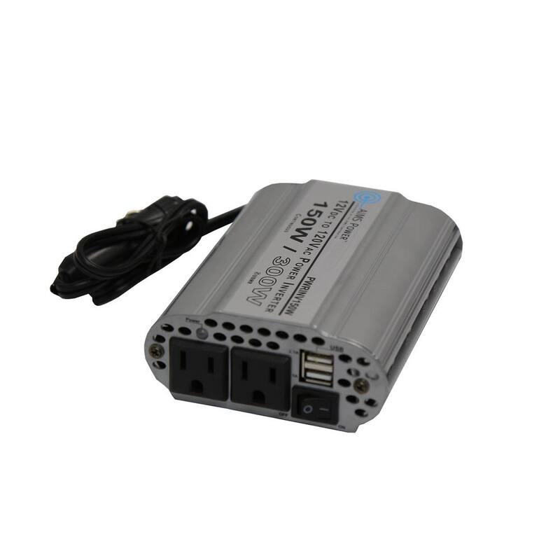 AIMS POWER 150-Watt Modified Sine Inverter 12-Volt DC to 120-Volt AC - PWRINV150W