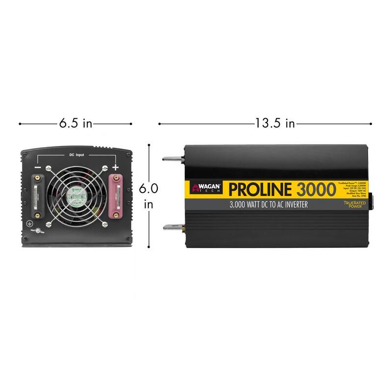 Wagan Tech Pro Line 3000-Watt/6000-Watt Inverter - 3742