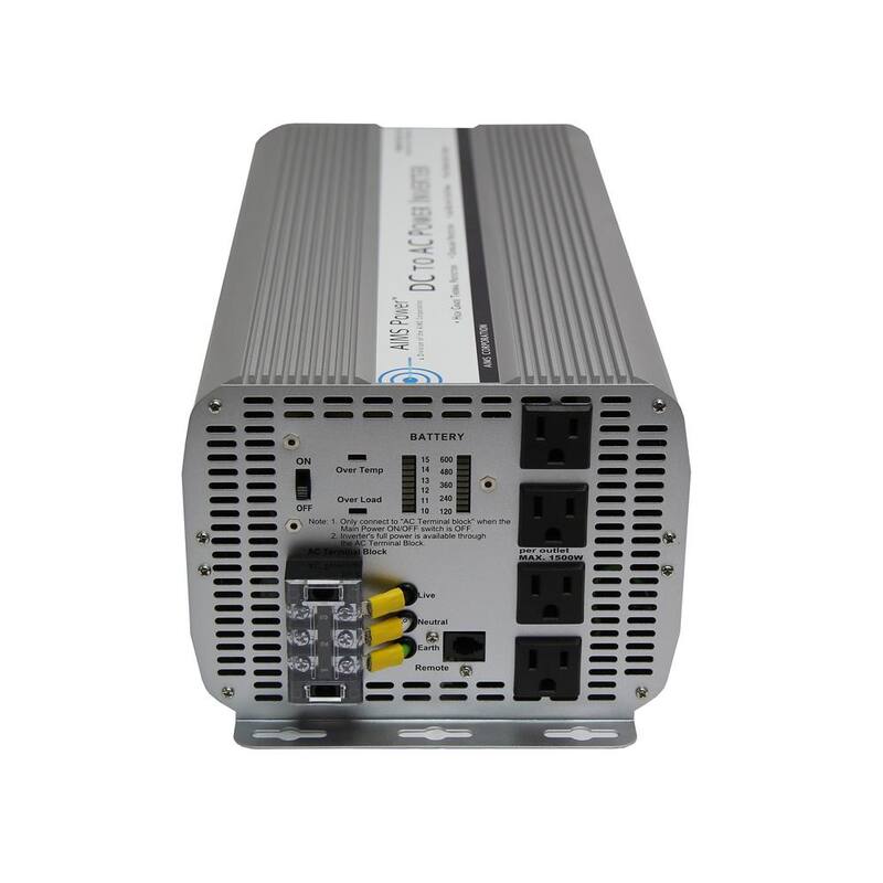 AIMS POWER 5,000-Watt Modified Sine Inverter 48-Volt DC to 120-Volt - PWRINV500048W