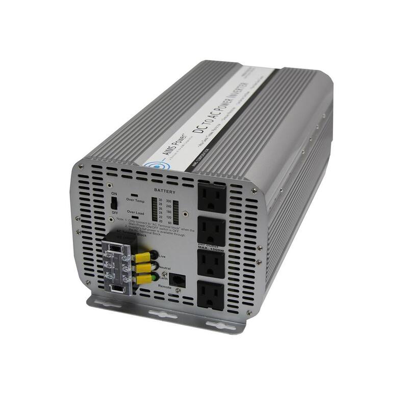 AIMS POWER 5,000-Watt Modified Sine Inverter 48-Volt DC to 120-Volt - PWRINV500048W