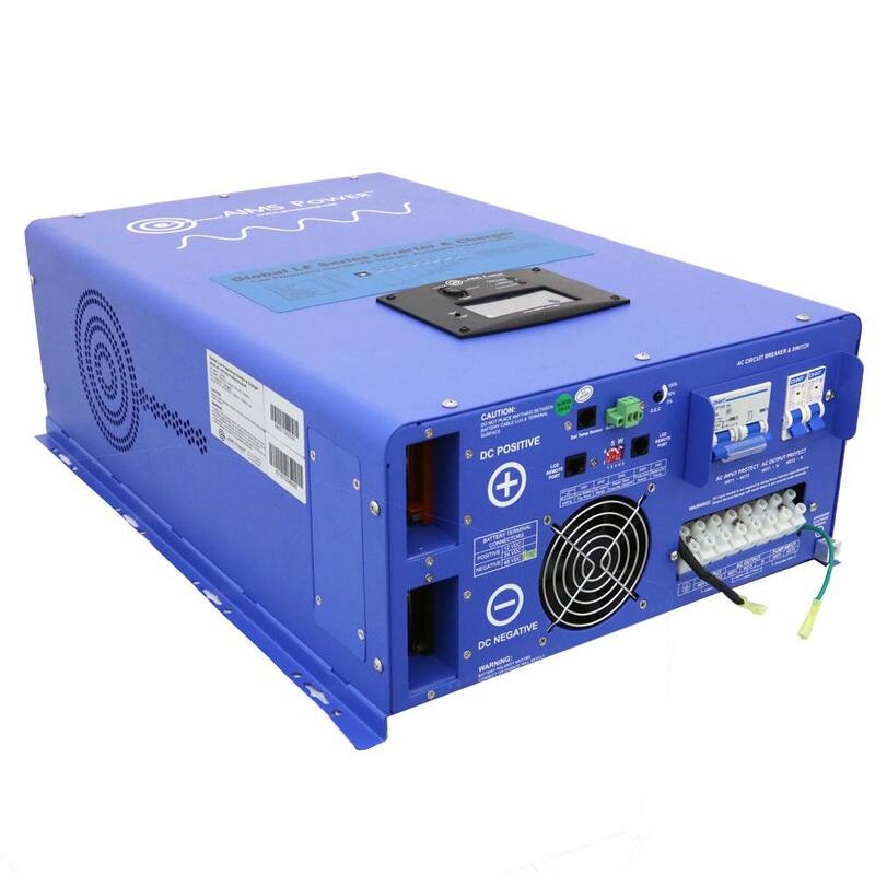 AIMS POWER 10,000-Watt Pure Sine Inverter 10,000-Watt Pure Sine Inverter Charger 48-Volt DC to 120-Volt/240-Volt AC Split Phase - PICOGLF10KW48V240VS