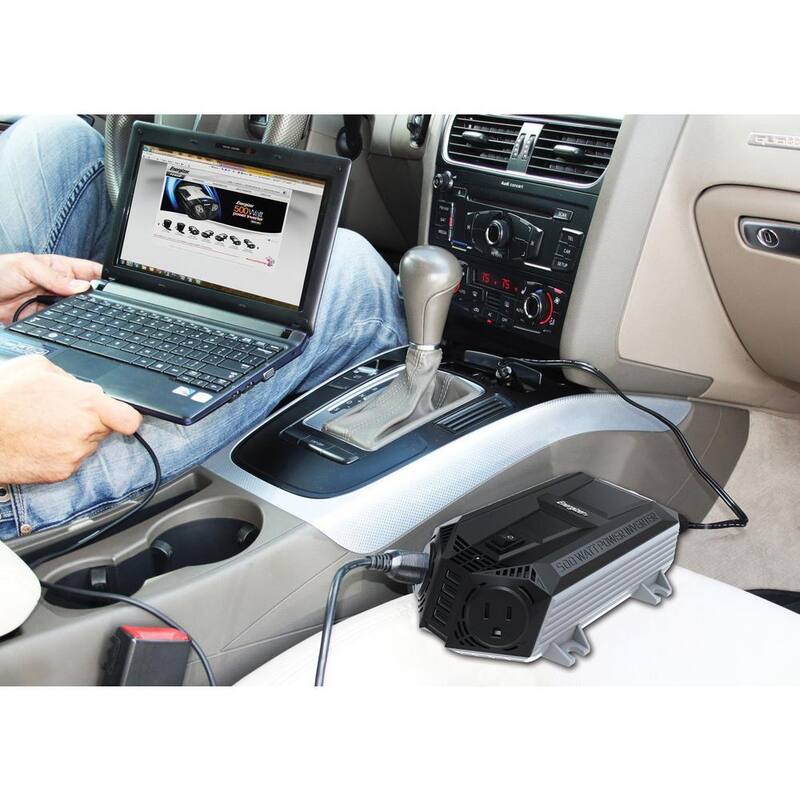 Energizer EN548 500-Watt Power Inverter 12V DC to AC Plus 4 x 2.4A USB charging ports Total 9.6 Amps - EN548