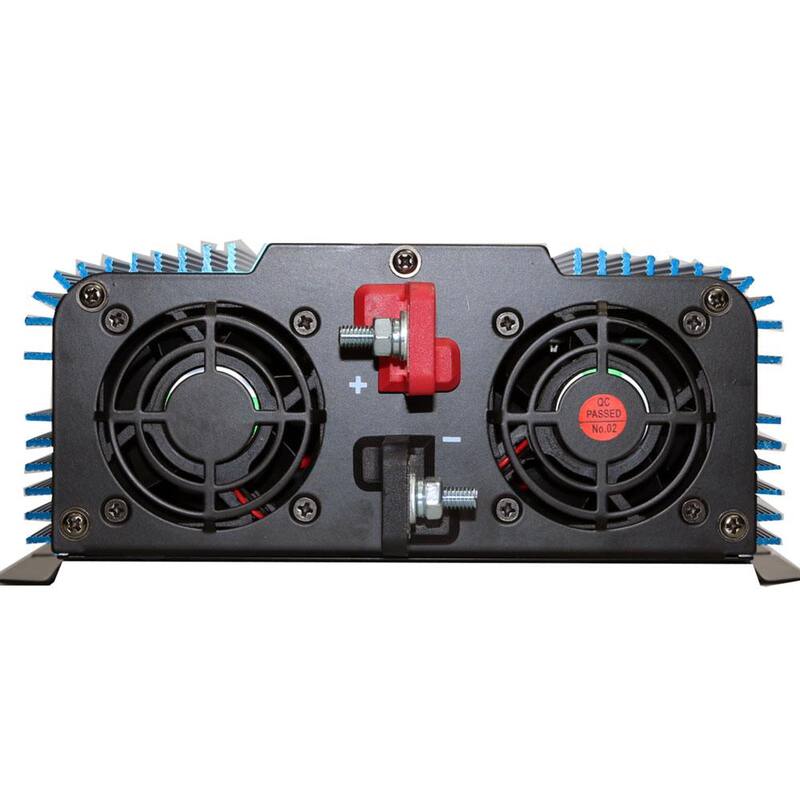 AIMS POWER 1,200-Watt Pure Sine Inverter with Automatic Transfer Switch 12-Volt DC to 120-Volt AC ETL Listed to UL 458 - PWRIX120012SUL