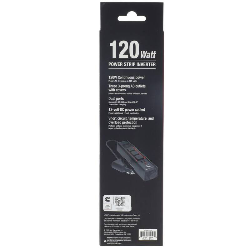 Cummins 120W Strip Modified Sine Wave Cup Inverter - CMN120S