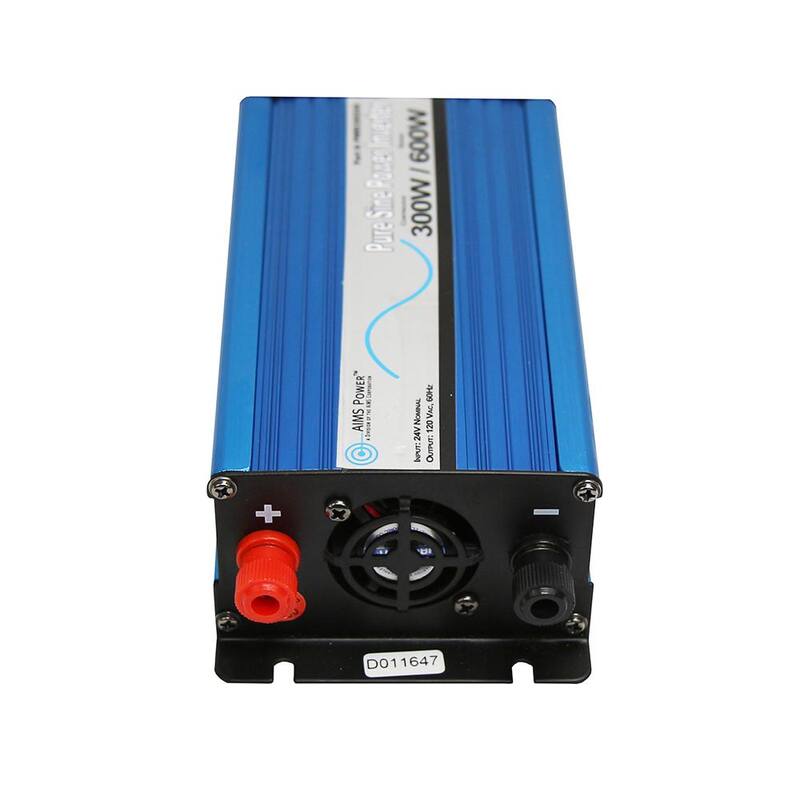 AIMS POWER 300-Watt Pure Sine Inverter 12-Volt DC to 120-Volt AC - PWRI30012S