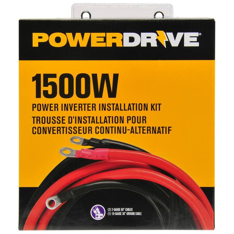 PowerDrive 1500-Watt Power Inverter Installation Kit - PDIKT1