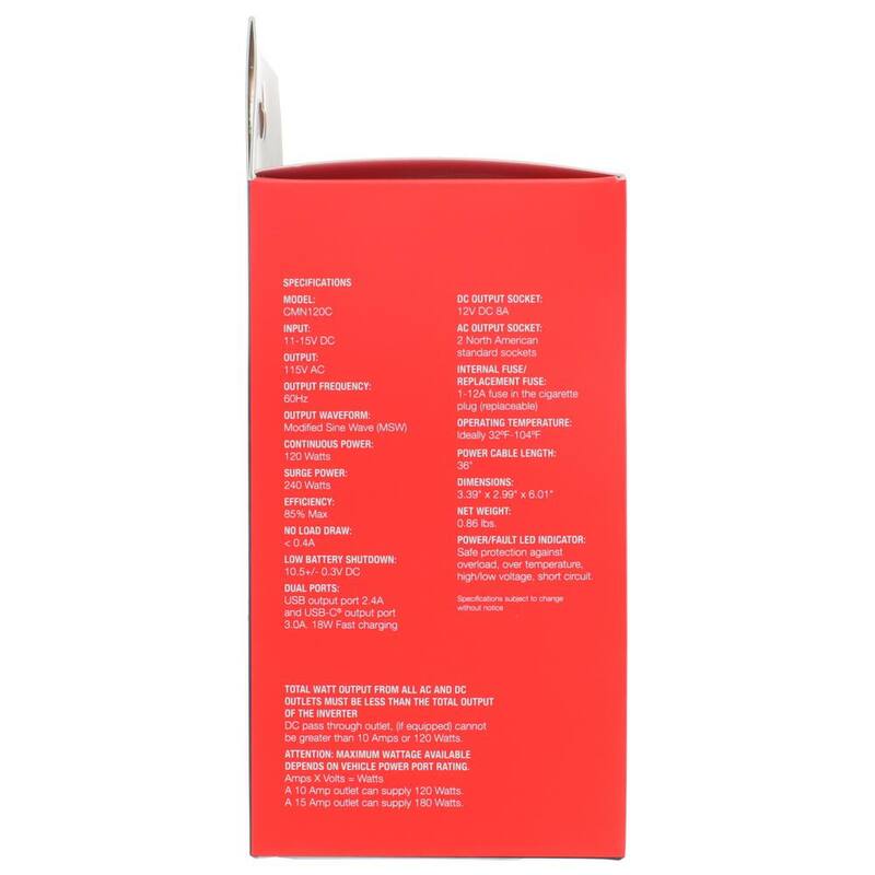 Cummins 120W Modified Sine Wave Cup Inverter - CMN120C