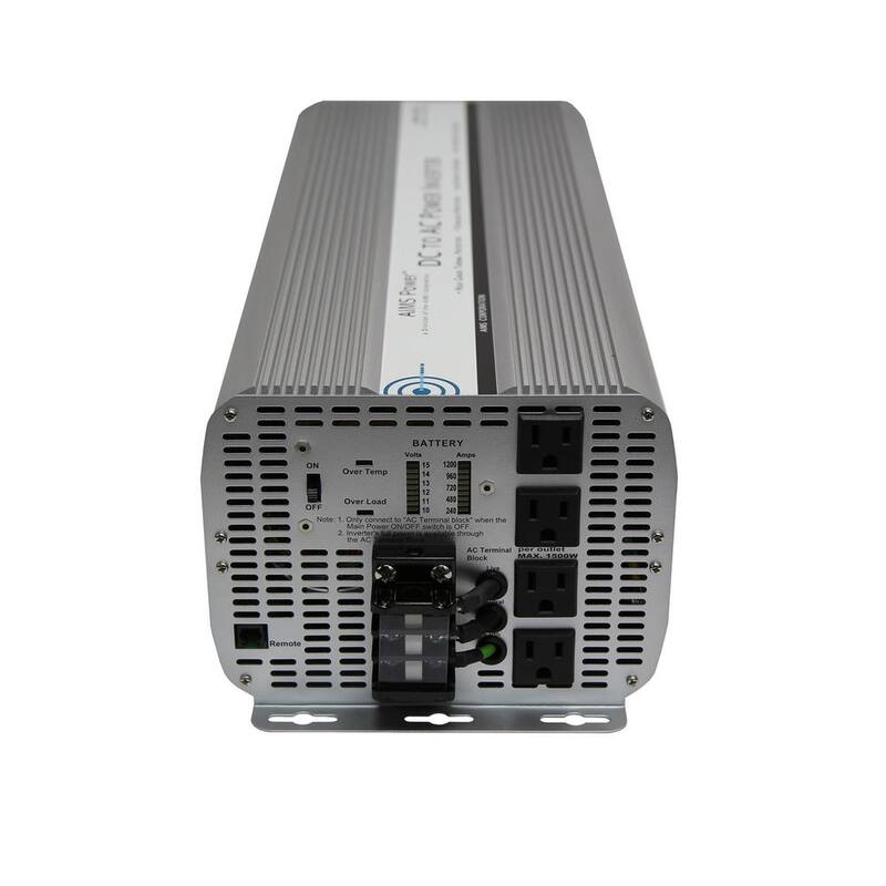 AIMS POWER 10,000-Watt Modified Sine Inverter 12-Volt DC to 120-Volt AC - PWRINV10KW12V