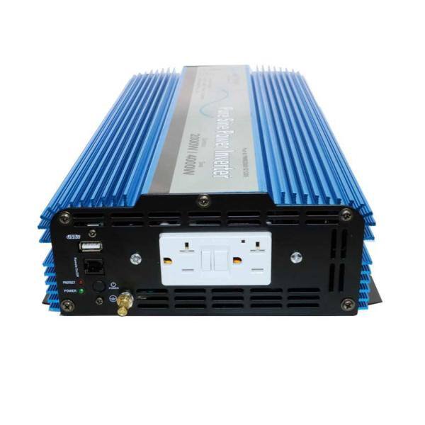 AIMS POWER 2,000 Pure Sine Inverter 12-Volt DC to 120-Volt AC ETL Listed to UL 458 - PWRI200012120S