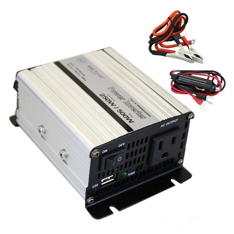 AIMS POWER 250-Watt Modified Sine Inverter 12-Volt DC to 120-Volt - PWRINV250W