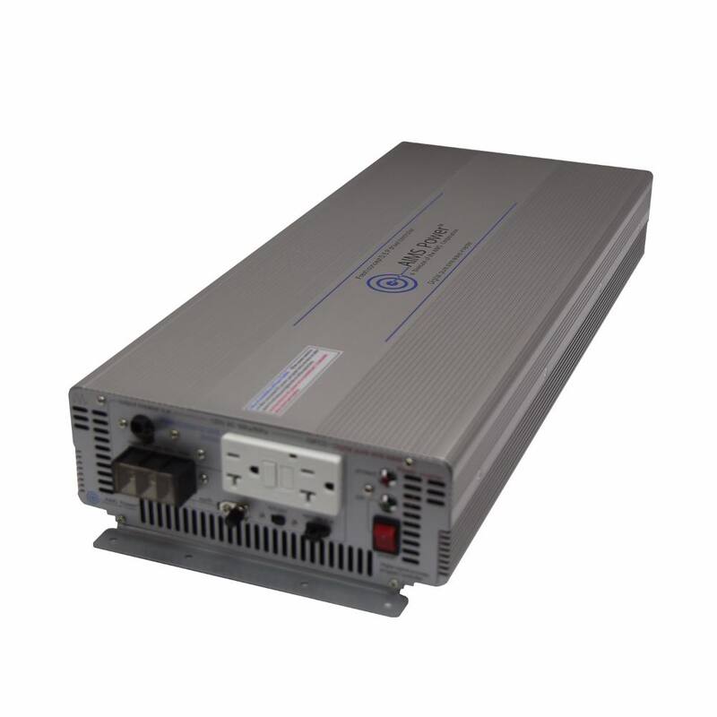 AIMS POWER 3,000-Watt Pure Sine Industrial Grade Inverter 12-Volt DC to 120-Volt AC - PWRIG300012120S