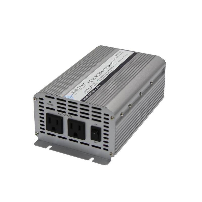 AIMS POWER 1,250-Watt Modified Sine Inverter 12-Volt DC to 120-Volt AC - PWRB1250