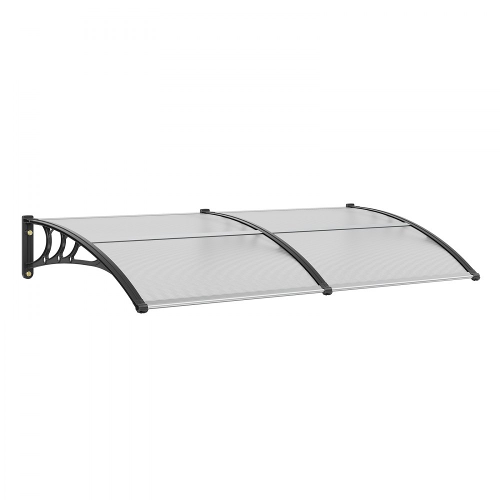 VEVOR Window Door Awning Canopy 40" x 80", UPF 50+ Polycarbonate Entry Door Outdoor Window Awning Exterior, Front Door Overhang Awning for Sun Shutter, UV, Rain, Snow Protection, Hollow Sheet - MCZYPYCBS4080JUOZV0