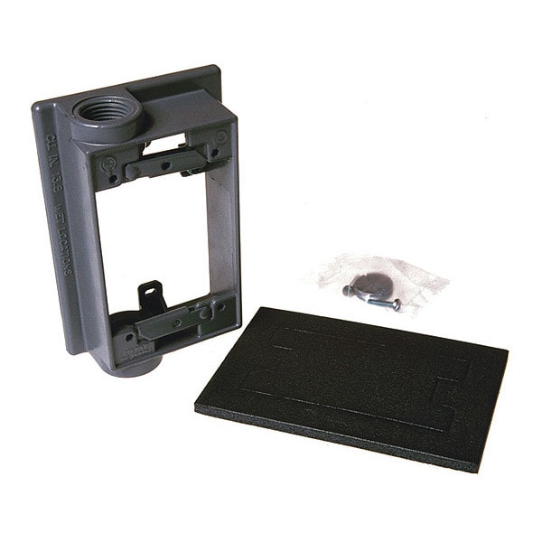 Bell Outdoor Swing Arm Extension Adapter, 1 Gang, Aluminum, Extension/Adapter Box Type - 5413-0
