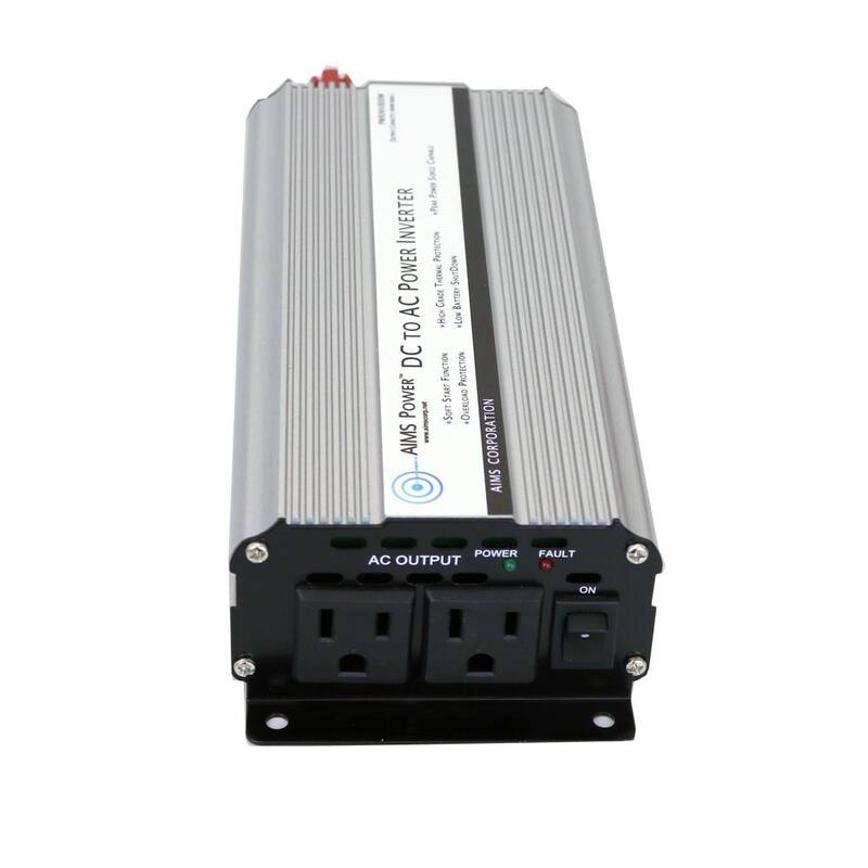 AIMS POWER 800-Watt Modified Sine Inverter 12-Volt DC to 120-Volt - PWRINV800W