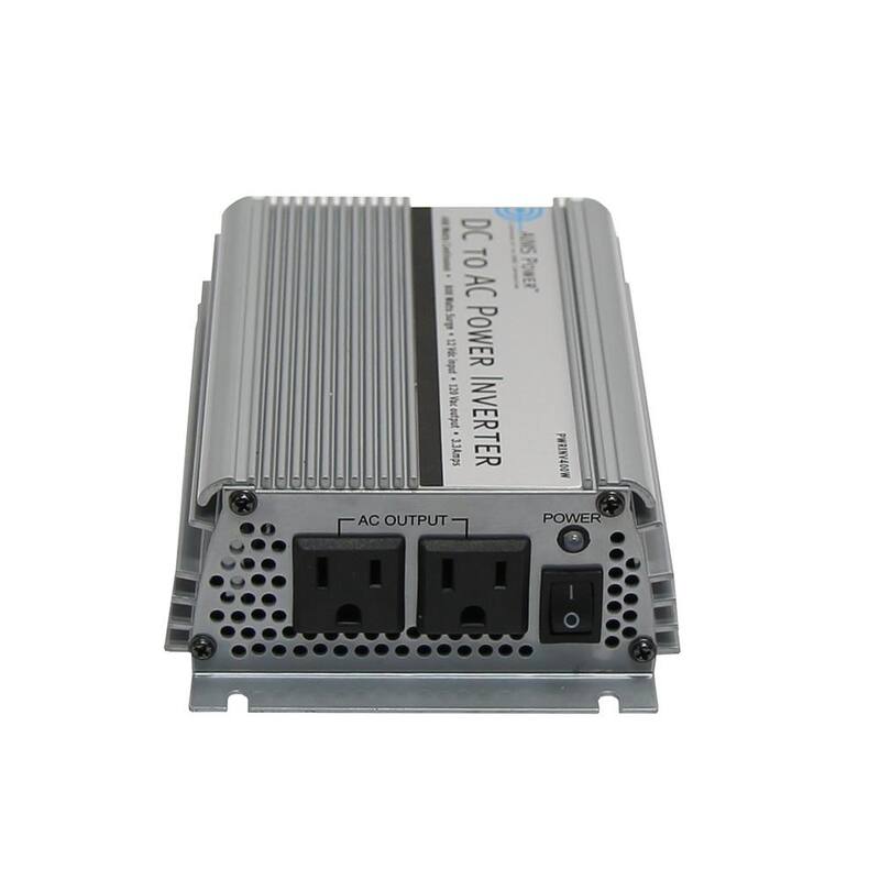 AIMS POWER 400-Watt Modified Sine Inverter 12-Volt DC to 120-Volt - PWRINV400W