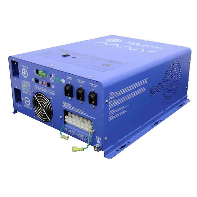 AIMS POWER 6000-Watt Continuous 18000 Peak Pure Sine Inverter Charger 24-Volt DC TO 120-Volt AC Output Listed to UL 458/CSA - PICOGLF6024120UL