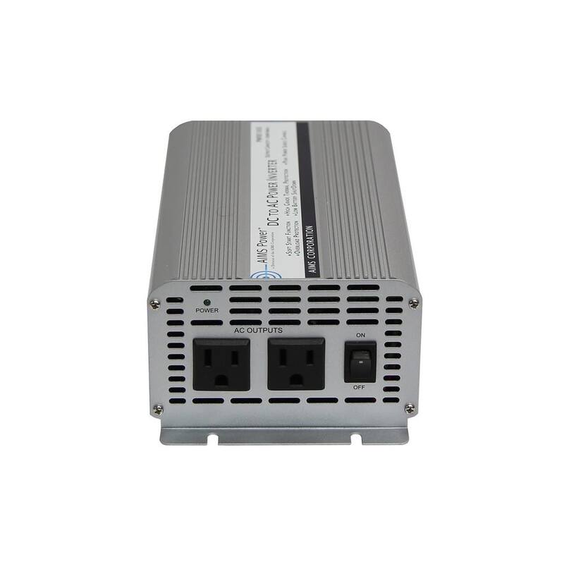 AIMS POWER 1,000-Watt Modified Sine Inverter 12-Volt DC to 120-Volt AC - PWRB1000
