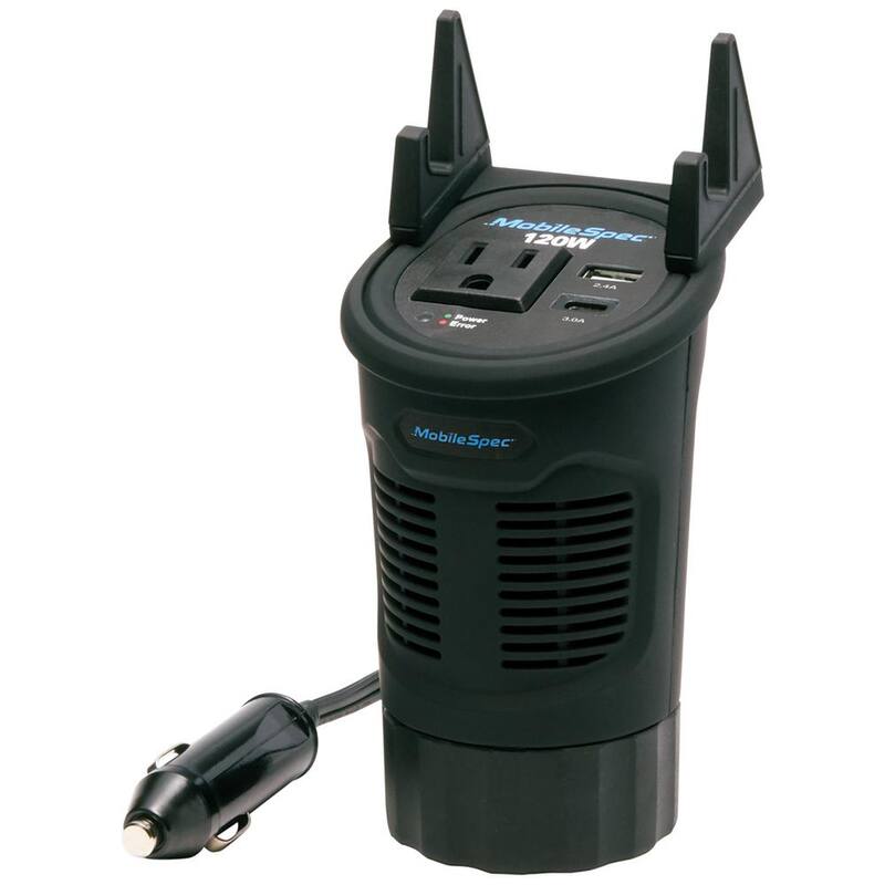 MobileSpec 120-Watt Cup Power Inverter - MSI120C
