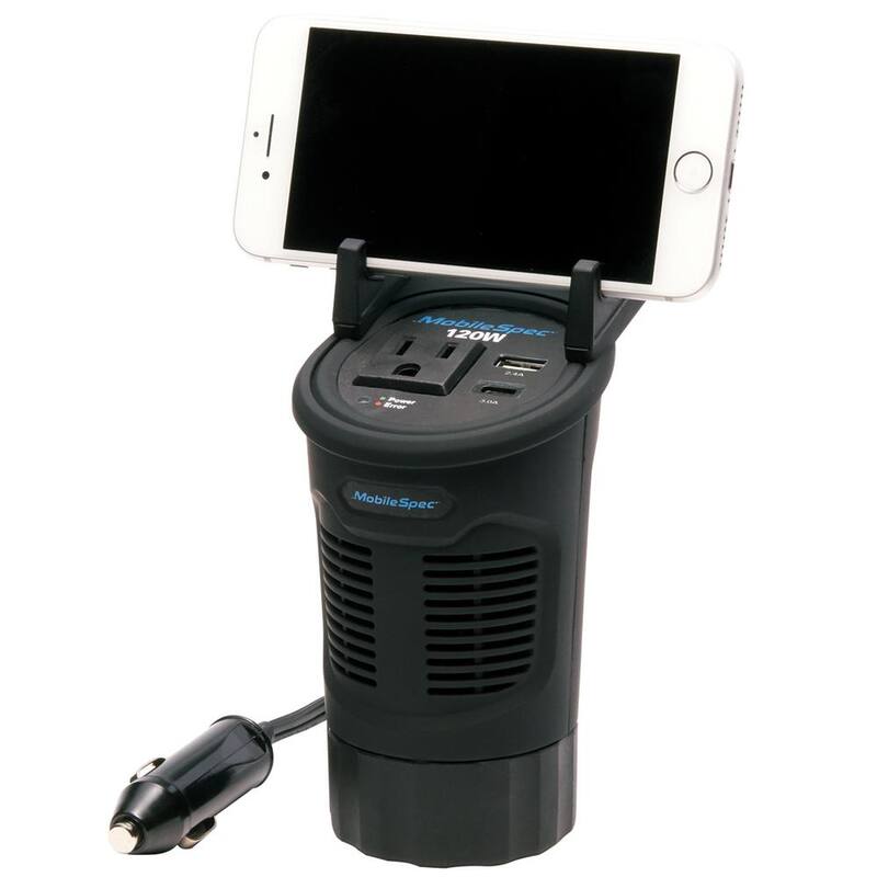 MobileSpec 120-Watt Cup Power Inverter - MSI120C