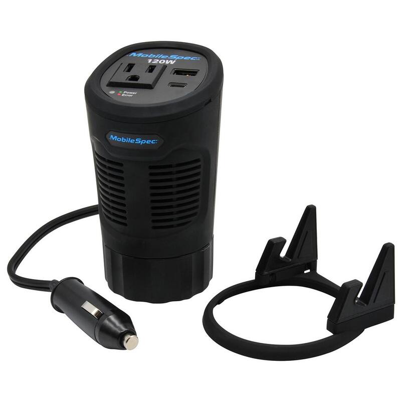 MobileSpec 120-Watt Cup Power Inverter - MSI120C