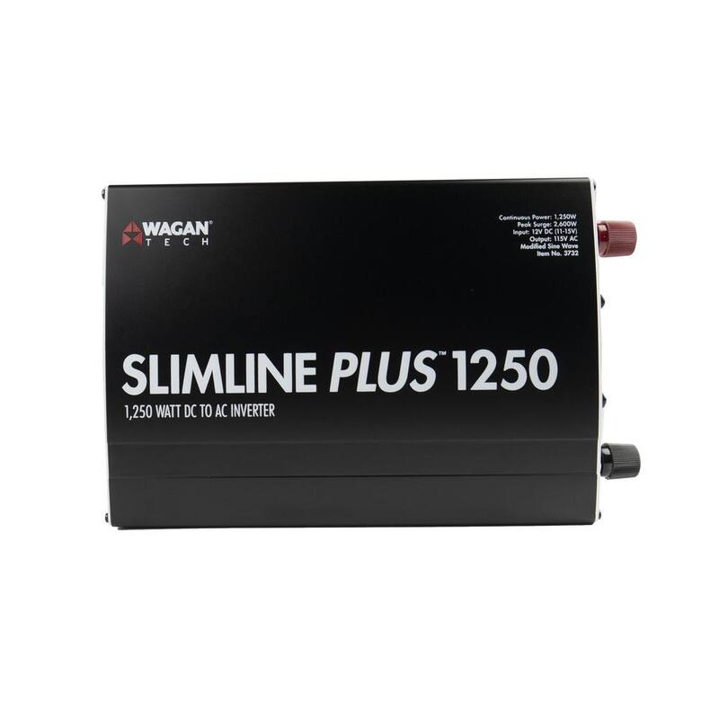 Wagan Tech SlimLine Plus 1250-Watt Power Inverter with Remote Control - EL3732