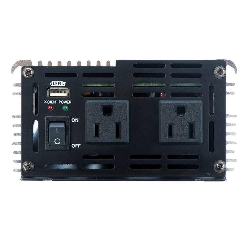 GoWISE USA 600-Watt Continuous/1200-Watt Peak Pure Sine Wave Inverter - PS1001