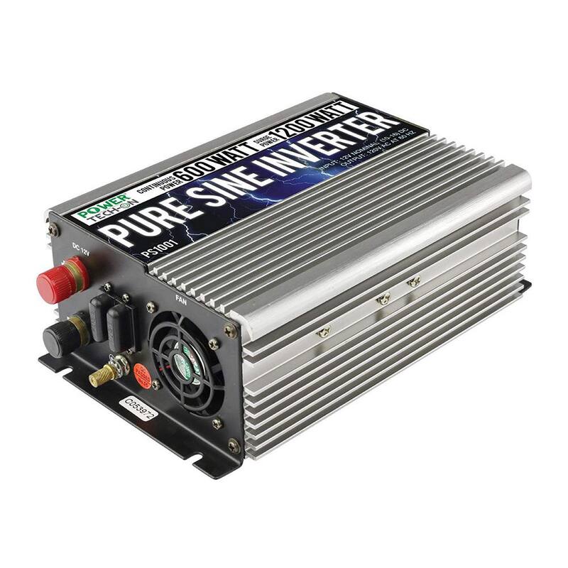 GoWISE USA 600-Watt Continuous/1200-Watt Peak Pure Sine Wave Inverter - PS1001