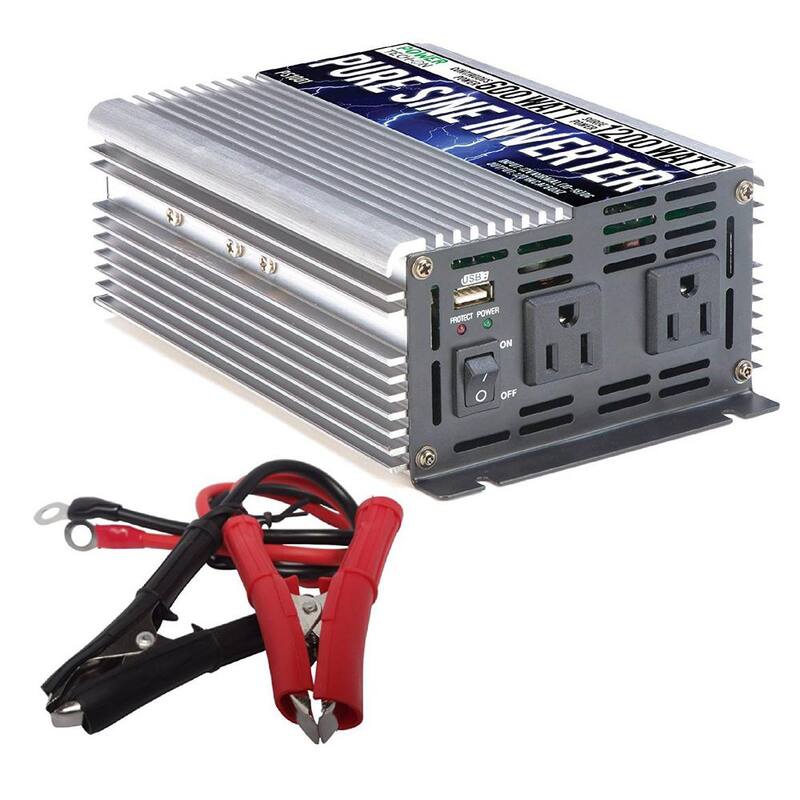 GoWISE USA 600-Watt Continuous/1200-Watt Peak Pure Sine Wave Inverter - PS1001