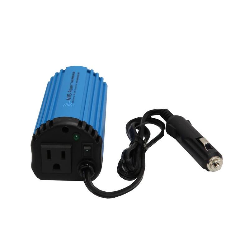 AIMS POWER 120 Watt Modified Sine Inverter 12-Volt DC to 120-Volt AC for Cup Holder - PWRCUP120