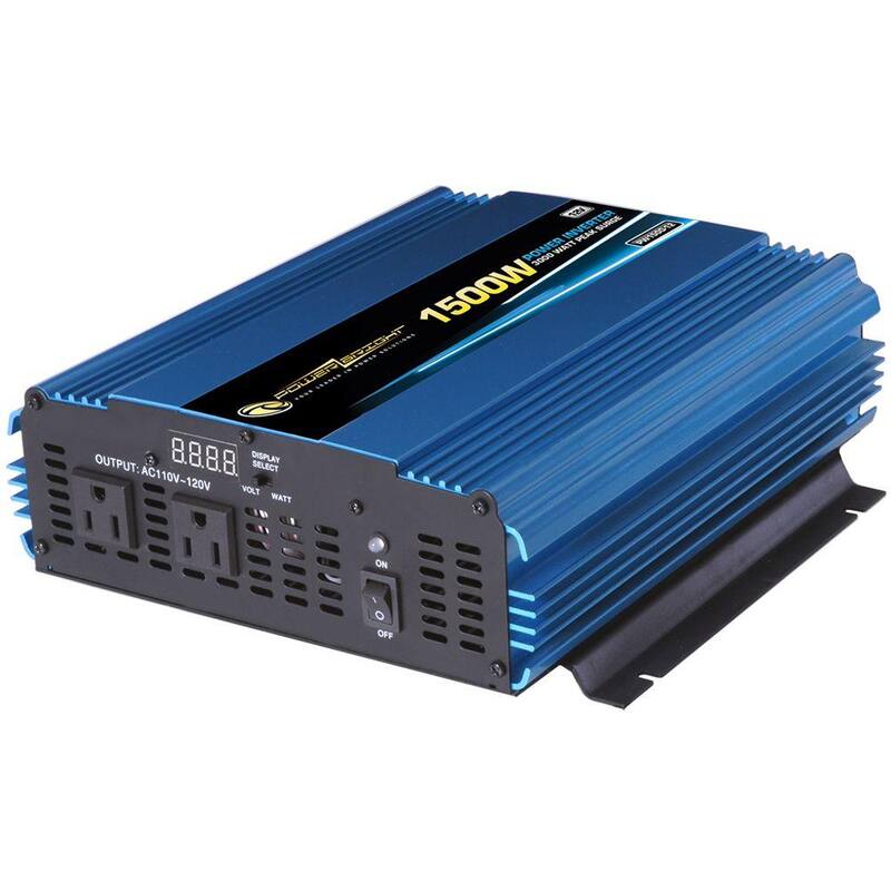 Power Bright 12 Volt DC to AC 1500-Watt Power Inverter - PW1500-12
