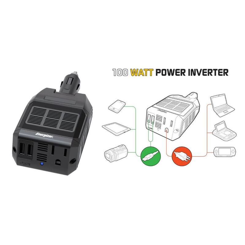 Energizer 12v 100 Watt Power Inverter - EN100