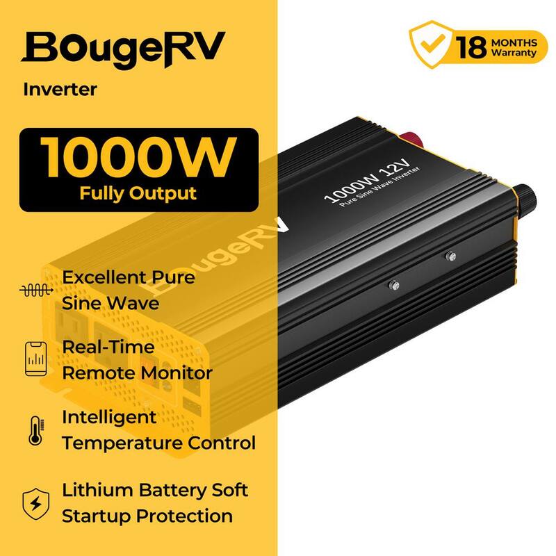 BougeRV 1000-Watt Pure Sine Wave Inverter - HD252