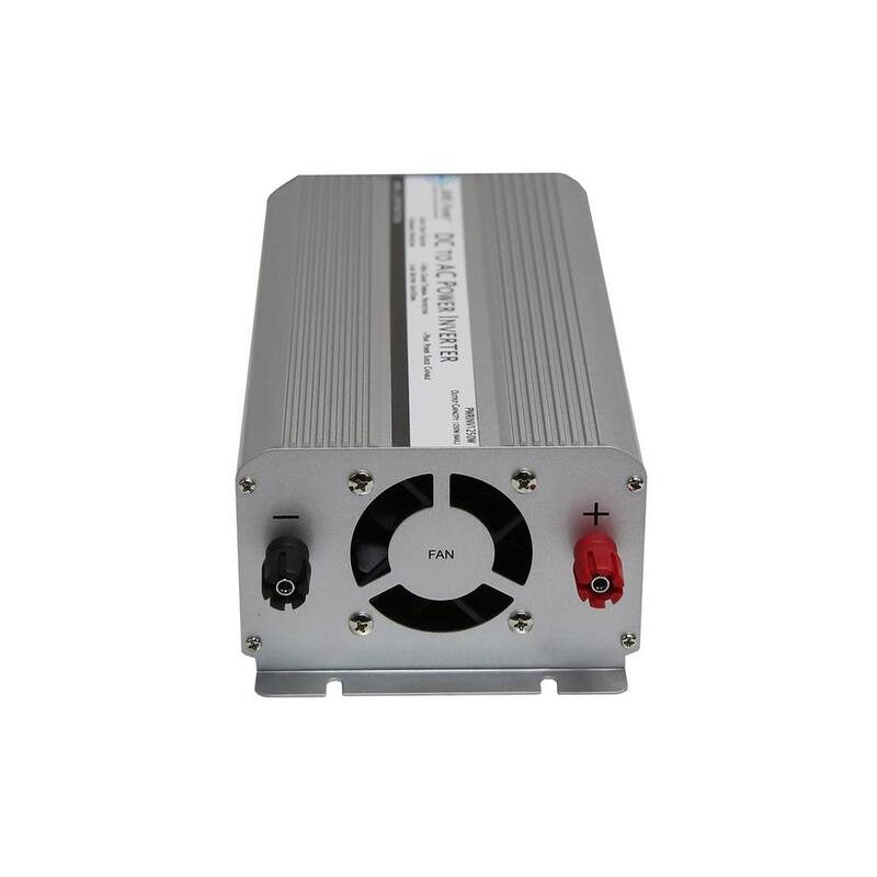 AIMS POWER 1,250-Watt Modified Sine Inverter 12-Volt DC to 120-Volt AC - PWRINV1250W