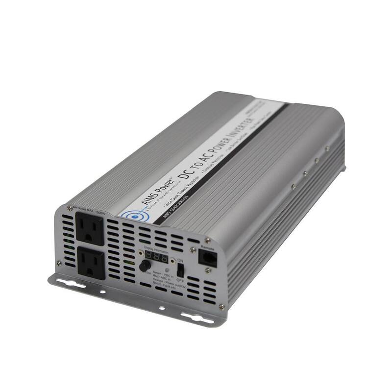 AIMS POWER 2,500-Watt Modified Sine Inverter 12-Volt DC to 120-Volt - PWRINV250012W