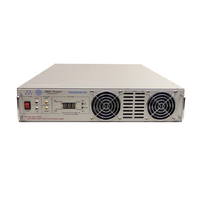 AIMS POWER 3,000 Watt Pure Sine Rack Mount Inverter 24 VDC to 120 VAC 2U - PRM3000W24120S