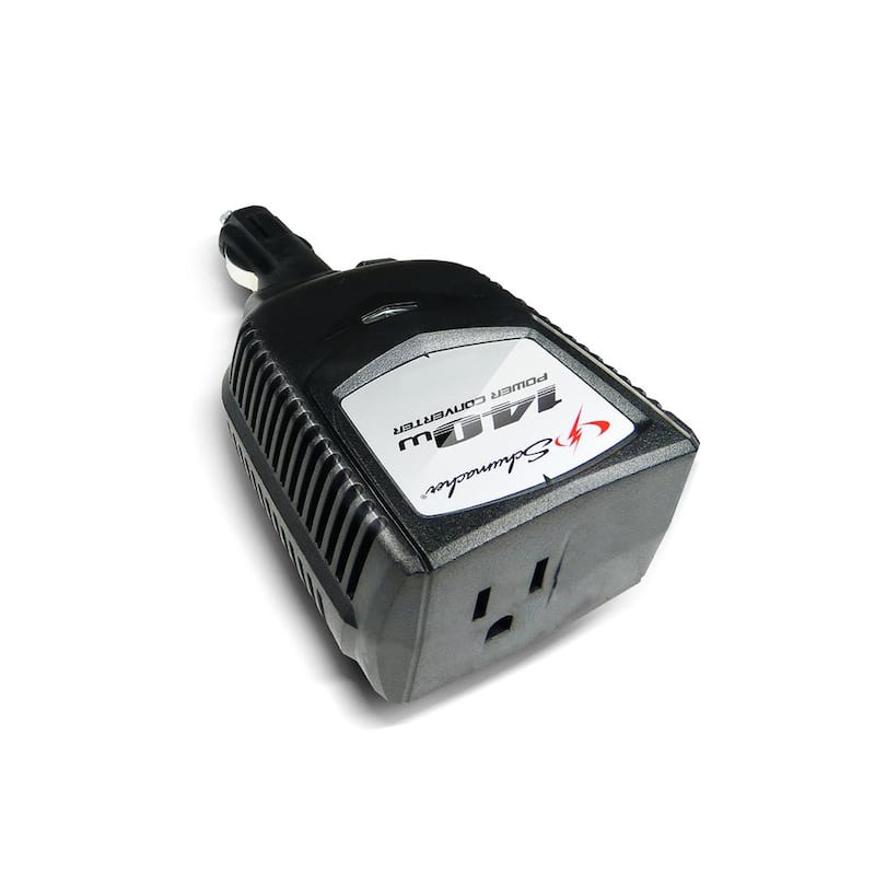 Schumacher Electric Schumacher 140-Watt/280 Peak Watt Power Converter, Changes vehicle power to 120V AC Power, AC and USB Port - XI14