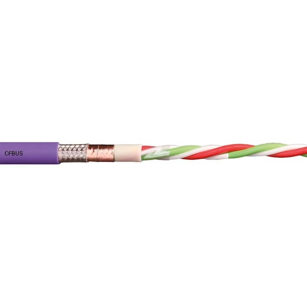 Chainflex Bus Cable, TPE, 50 V, 0.41 in dia, Red - CFBUS-052