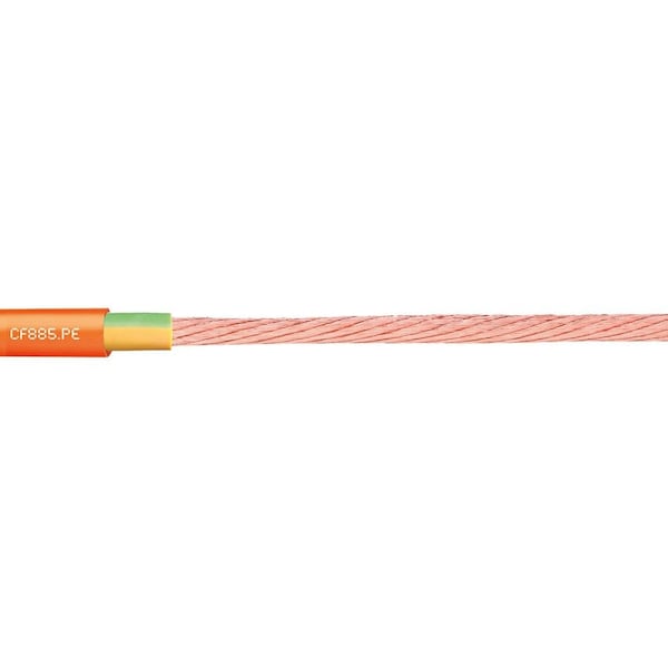 Chainflex Power Cable, PVC, 0.3 in dia, Pastel Orange - CF885-PE-40-01