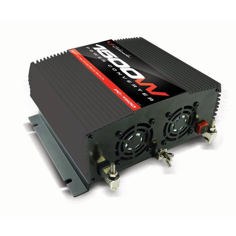 Schumacher Electric 1500 Watt 12 Volt Continuous Power Converter with Two AC outlets and Two USB Ports - PC-1500